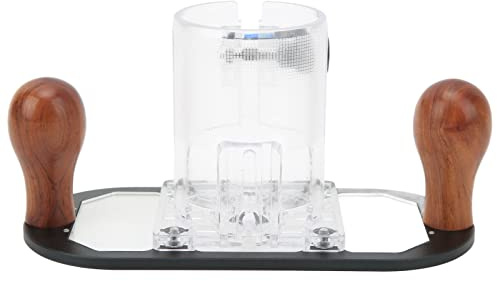 Handheld Router Plunge Basis Profession elle Aluminium legierung CNC-Bearbeitete Schnitzerei Fräser Trimmer Boden für 65mm Trimm Maschine mit Holzgriff glatte Oberfläche