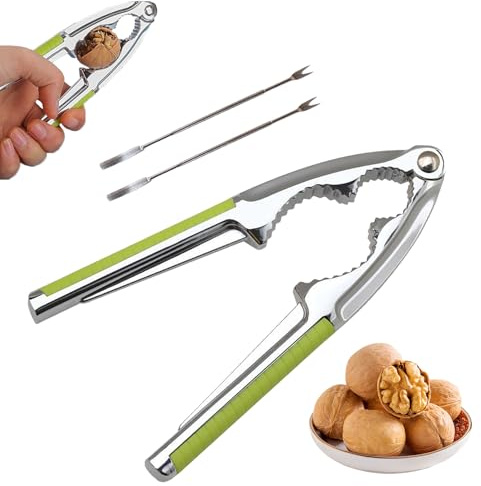 Nussknacker, Walnussknacker, Nussknacker Haselnüsse, Ergonomischer Rutschfester Griff zum Einfachen Knacken, Robust Langlebiges für Haushalt & Profi-Küche, Zusätzlich für Hummer- & Krabbenscheren