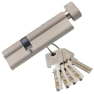 Cylindre de Serrure Débrayable Cylindre De Serrure Porte Sécurité En Laiton, Noyau Excentrique Alliage D'aluminium(55x35T)