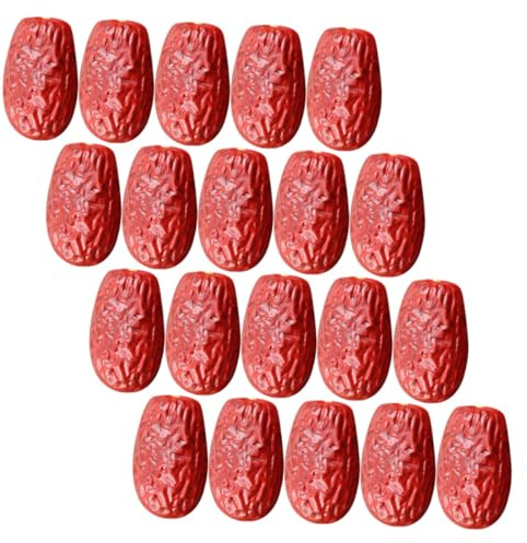 Künstliche Dattel Rote Stück Pvc 30 Realistisch für Fotorequisiten | Rot, Lebensechte Form, Leichte Ausführung, Dekorativer Effekt, für Schaufenster und Aufnahmezubehör