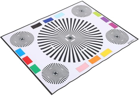 CIYODO Test Card Lens Focus Calibration Chart for Cctv Security Lens Alignment Test Chart Professional Photography Tool