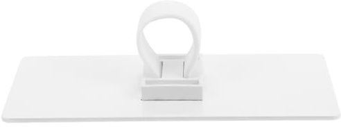 Homoyoyo Tragbare Mikrofon Logo Station aus Acryl Leere Handmikrofon Logo Schildstation 18 X 7,5 Cm mit Stabile Mikrofonhalterung für Interview Moderation und Aufnahmen