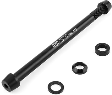 Gansdnek Fahrrad Rollentrainer Steckachse, Steckachsadapter, Fahrradrollentrainer, Gewindesteigung M12x1,75, 160-172mm, Fahrradtrainer Achse Schaft für Fahrradtrainer Indoor Rennrad Mountainbike