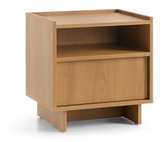 3E 3xE living.com Nachttisch, karamellfarbene Eiche, 50 x 51 x 39 cm