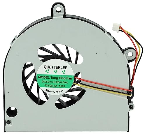 vhbw CPU/GPU Fan compatible with Toshiba Satellite C650, C650D, A600, A660D, A665D, A660, A665 Notebook Laptop, with 3 pin Plug