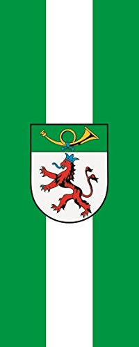 U24 Fahne Flagge Langenfeld im Hochformat Premiumqualität 80 x 200 cm