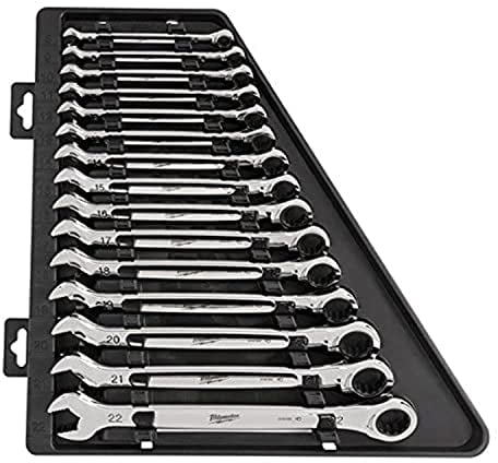 Milwaukee MLW48-22-9516 Ratschen-Ringmaulschlüssel-Set, metrisch