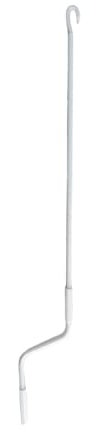 TENDAGGIMANIA Asta di Manovra per Tende da Sole Avvolgibile Universale - Colore: Bianco - Misura: 250 CM - Manovella per Tende da Sole in Ferro Laccato