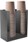 Pappbecher Deckelhalter Dispenser, Cup Storage Organizer, Einweg-Becherhalter für Cafe Shop/Home/Hochzeit/Party/Buffet(2)