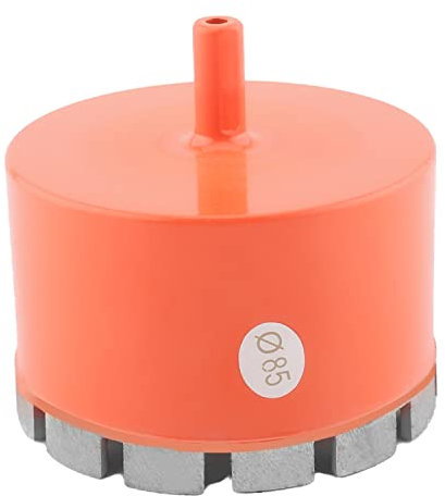 Utoolmart Foret diamant de 85 mm de diamètre pour marbre, scie-cloche en acier à haute teneur en carbone, 80 mm de long avec poignée triangulaire pour marbre, céramique, ciment et carrelage en