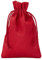 | 5 Baumwollsäckchen, zertifiziert, Stoffbeutel, Größe 30x20 cm mit Baumwollkordel, Geschenksäckchen, Nikolaussäckchen, Weihnachtsverpackung (Rot)