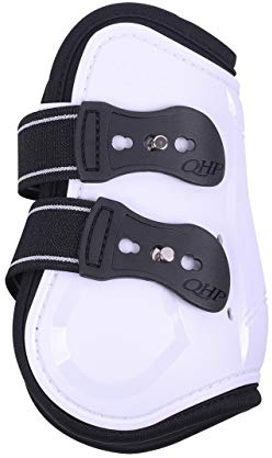 ARBO-INOX - Streichkappen - Schnellverschluss - Airflow-Neoprenfutter - anatomisch geformt (Pony, Weiß)