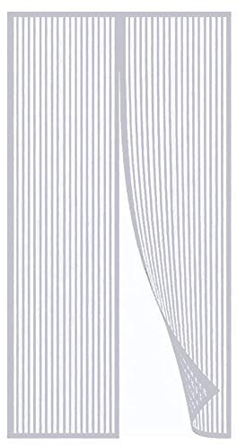 Magnétique Moustiquaire Porte Rideau,Fermeture Automatique Aimantée,Anti Moustique Bogues Mailles Pas de Forage, Fermeture,pour Couloirs, Portes, Patio(TAILLE RÉELLE)