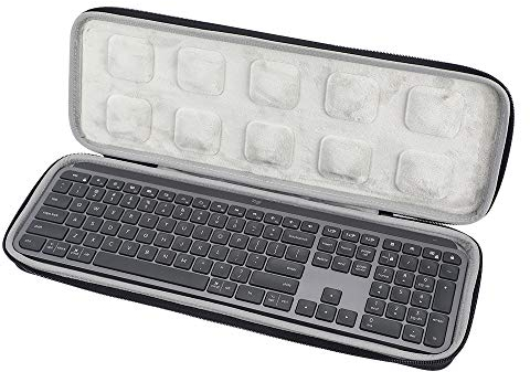 Prodrocam - Funda de Transporte para Logitech MX Keys con Teclado con asa y Funda para Teclado - Funda de Transporte