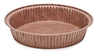 Ecopack stampi monouso per crostatine e frittate in carta antiaderente, resistenti fino a 220°C, misure mm 90x20, 50 pz