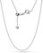 LeCalla Italienische verstellbare Kugelkette aus 925er Sterlingsilber für Damen, 61 cm