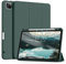ZOYU Coque pour iPad Pro 11 avec Porte-Stylo 2022/2021/2020, Prend en Charge la Recharge du Pencil 2, Smart Folio Stand Housse pour iPad Pro 11 Pouces, Auto Sleep/Wake, Vert Foncé