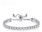 CCAIPU Damen-Strass-Armband 18 Karat Vergoldet Zirkonia Klassisches Tennis-Armband Geschenke für Mädchen (Silver, Legierung)