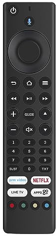 Replacement Voice Search Remote RM-C3253 Fit for JVC TV Edition Smart 4K HDR LED TV LT-40CF890 LT-43CF890 LT-43CF890A LT-49CF890 LT-50CF890 LT-55CF890 LT-65CF890 For Bush Smart TV w/Voice Search