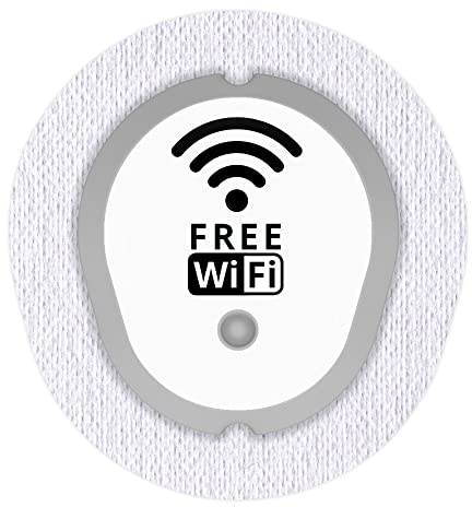 Aufkleber Sticker für Dexcom G7 Sensor 2x Free WiFi myDili Diabetes-Zubehör Farbe weis