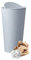16.5cm 1Pcs Auto Car Garbage Can,Car Trash Can with Lid,Mini Plastic Dust Bin, Small Car Cup Holder Trash Bin, for Office Desktop, Car, Van or Lorry- Odor-proof (Blue)