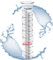 Toiclebor 17cm Ersatzröhre für Regenmesser aus Kunststoff, frostsichere Röhre, große Zahlen mit rotem Schwimmer, transparent, 20,6 cm Höhe, Modell RM-T01