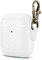 Dreem Om AirPods 1 & 2 Vegane Ledertasche mit Clip - Kompatibel mit Apple Bluetooth Wireless Earbuds für iPhone - Weiß