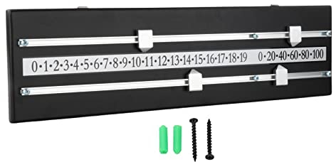Leeadwaey Snooker Billard Scoreboard Fußball Shuffleboard Wandmontage Anzeigetafel Schwarz