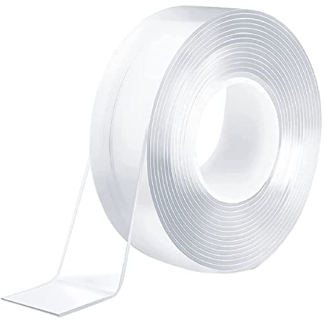5m x 3cm x 2mm Nano Tape, Nano Ruban Double Face Double Face Sticky Pads Transparent Réutilisable Nano Ruban Adhésif Non Marquage Ruban Imperméable Nano Ruban Magique pour Artisanat