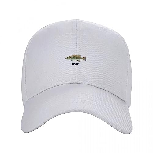 Baseballkappe Hiphop Sonnenhut Fish Fear Me Cap Baseballkappe Golfhut Mann Herrenhut Damen Herrenmode Sonnenschutz Golfkappe Snapback Einstellbar Geburtstagsgeschenke