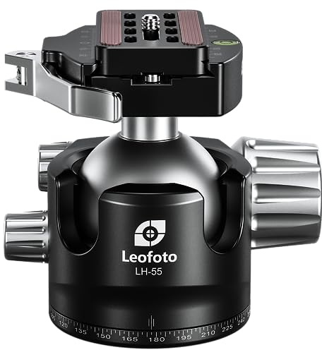 Leofoto Stativ-Kugelkopf LH-55LR mit Schnellwechselkupplung LR-70