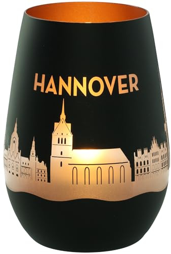 Goodtimes Windlicht Hannover Skyline (Schwarz & Bronze)