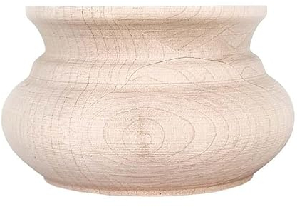 STOLMET Möbelbein aus Buchenholz Möbelfüße aus Holz Möbelfuß Unlackiert Sofa Couch Stuhl Ottomane Schrank 55 mm Höhe Rohholz TOE06