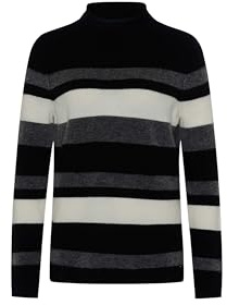 BRAX Damen Style Lee Alpaca Rollkragenpullover Streifen Pullover