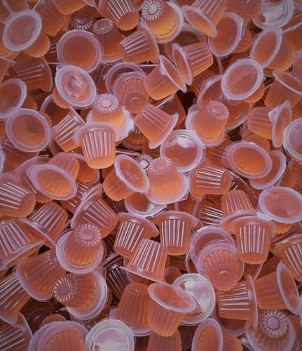 100 Reptile Jelly Pots Calcium Reptile Food, Fruit Jelly Cups for Lizards, Geckos, Ants, Birds, Parrots & Feeder Insects