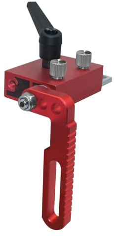 Fence Flip Stop, Aluminum Alloy T Track Stop 75 Type Miter Track Stop, Easy to Adjust T Slot Stop Lightweight Durable Woodworking Tool for Table Saw, Router Table, Band Saw