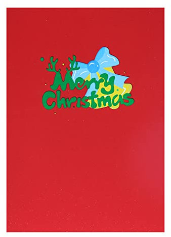 Modische 3D-Weihnachtskarten und Umschläge, bunte Urlaubsgrußkarten für Nachbarn, Kollegen, Postkarten