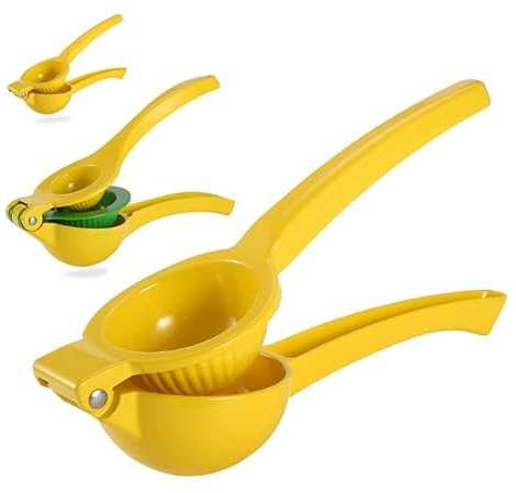 Presse-Agrumes Manuel, Presse-Agrumes Citron Citron, Pince à Citron Manuelle en Alliage D'Aluminium, Presse-Fruits, Presse-Agrumes Orange à Jus De Citron Double Cuisine