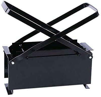 YESTAIM Prensa para briquetas, para residuos de periódicos, pequeña prensa de papel usado, trituradora de papel para oficina y hogar, prensa manual para briquetas para papel usado, 33 x 15 x 13 cm,