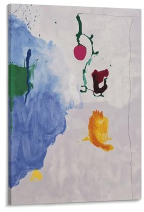 KOOHTAA Helen Frankenthaler Live from Center Kunstposter zum Aufhängen, Bild, Druck, Fotokunst, Malerei, Leinwand, Poster, Zuhause, moderne Dekoration, Poster, 50 x 75 cm