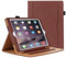DAORANGE Funda para iPad 6 Generación 2018/iPad 5 Generación 2017 9.7, Funda para iPad Air 2 9.7 2014, Funda de Cuero PU, Bolsillo para Documentos, Auto-Sueño/Estela (Marrón)