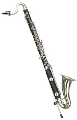 professionelle Klarinette Versilberte Tasten Bassklarinette Bb Tune Klarinette Bakelit Instrument mit Koffer Musikinstrument