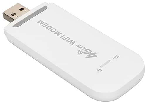 4G LTE USB WiFi Modem 150Mbps Portable Hotspot Router | High-Speed Connection for 10 Devices, 150Mbps Downlink, 4G LTE FDD B1/B3/B5, Micro SIM Card Slot