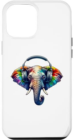 iPhone 12 Pro Max Elephant With Headphones Case