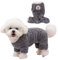 CutitiUU Haustier Plüsch Vierbeiner Mantel,Plüsch-Hunde-Schlafanzug für kaltes Wetter,Winter Hunde Pyjama,Warmes Hunde-Fleece,Warmer Fleece Schlafanzug Welpenkleidung (Grau, M)