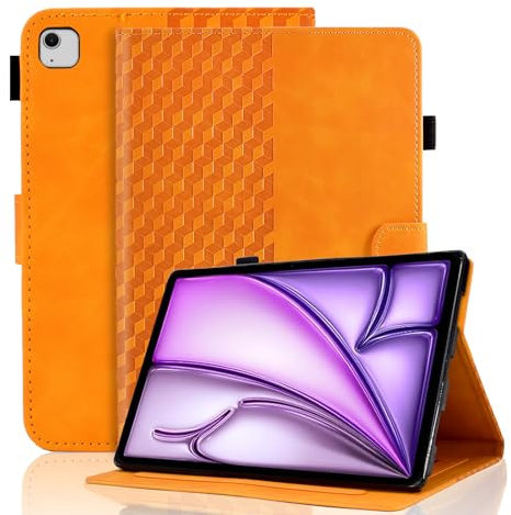 Vkooer Custodia per iPad Air 13 (2024) M2 Premium PU Custodia Folio in Pelle PU con Auto Sleep/Wake Multi Angolo di Visualizzazione Stand e Slot per Schede Smart Shell per iPad Air 13 (2024) Tablet,