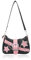 AfitLulu Klein Umhängetasche Damen Denim Schultertasche mit Handkette und Abnehmbarem Schultergurt, Halbmond Tasche Y2K Tasche Modisch Handtasche mit Reißverschluss (Schwarz)