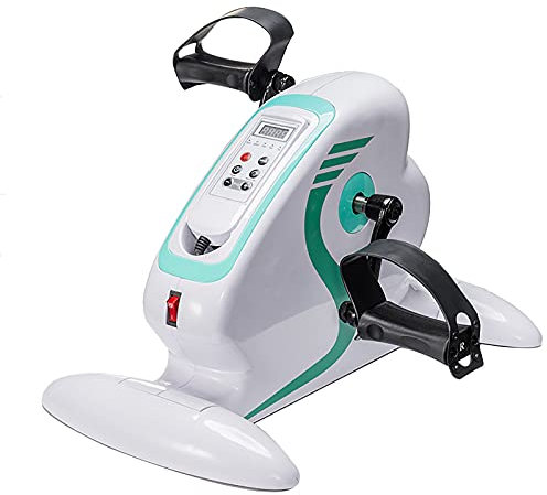 LYDBMYT Mini Indoor Exercise Bike, Vertical Rehabilitation Treadmill Handrail for Elderly Hands And Leg Training Equipment