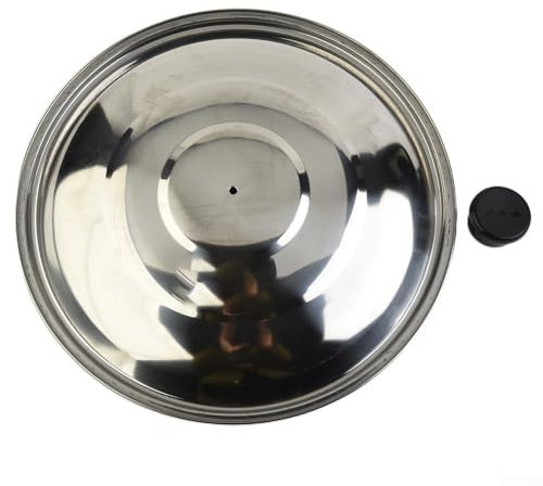 ZiStarlilife Lid Size 32Cm, 34Cm, 36Cm, 38Cm, 40Cm Culinary,Stainless Steel For Flat Pans, Frying Pans, Wok(32cm)
