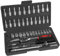 Camiraft 46PCS Small Socket Set 1/4 Socket Set,CRV Hex Sockets,24Teeth Quick Release Ratchet Spanner Set with Flexible Extension Rods,Screwdriver Bit,/Deep Sockets,Tool for Car Bicycle Repair&DIY
